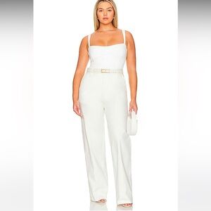 Good American White Wide Leg Pants